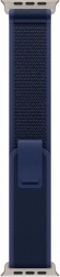 Curea Trail albastră pentru carcasă 49 mm - mărime S/M - părți din titan culoare naturală