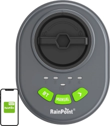 RainPoint regulator inteligent de irigare pe 4 zone cu Bluetooth și aplicație