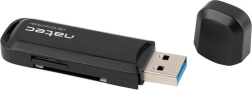 Cititor de carduri de memorie USB 3.0 NATEC Scarab 2 (SD și microSD) negru