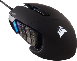 Mouse de gaming corsair scimitar rgb elite 18 000 dpi, negru