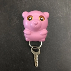 Breloc pentru chei - ursuleț roz