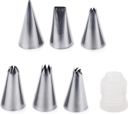 Set de duze pentru cofetărie cu adaptor, 7 piese