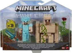 Figurine Minecraft 8 cm – set de două cu accesorii