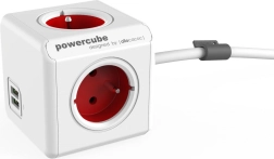 Prelungitor PowerCube Extended USB 1,5 m, roșu