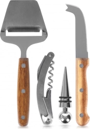 Set de accesorii pentru vin și brânzeturi, 4 piese