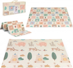 covor de joacă din spumă, dublu față, 200 × 180 cm, cu geantă iplay