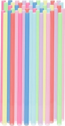 Paie colorate pentru băuturi 22 cm, 50 buc.