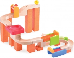 Wonderworld pistă de bile din lemn TRIX Carusel și Vârtej