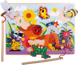 Bigjigs Toys Joc de prindere a insectelor din lemn