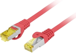 Patch cable cat. 6A S/FTP LSZH CU 0,5 m roșu