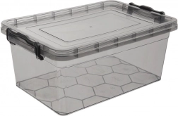 Cutie din plastic pentru alimente cu capac GREY 9 l