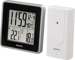 Stație meteo digitală Hama EWS Intro cu senzor wireless și ceas radio controlat