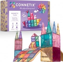 Connetix Pastel Starter Pack set de construcție magnetică 64 piese