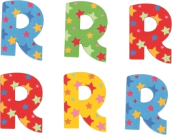 Literă din lemn Steluta R Bigjigs Toys