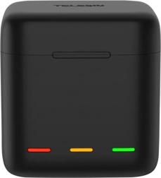 Încărcător Telesin cu 3 sloturi și carcasă pentru baterii GOPRO HERO 12/11/10/9