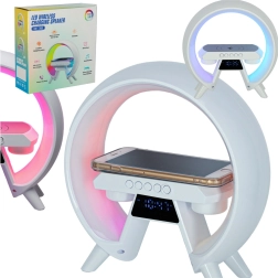 Lămpiță RGB cu încărcare wireless și radio