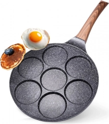 Tigaie granit pentru ouă 7 compartimente BLACK&WOOD 26 cm