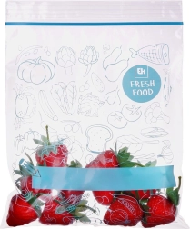 Pungi cu fermoar pentru alimente 1 l, 20 buc.