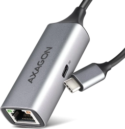 Adaptor de rețea USB‑C Gigabit cu alimentare pass‑through PD 100 W AXAGON