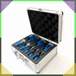 Set de carote diamantate pentru gresie și faianță 6–68 mm în valiză