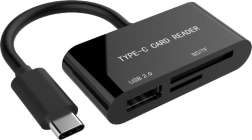 cititor de carduri USB-C SDXC/combo/negru