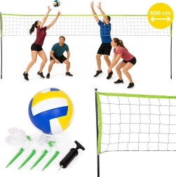 Plasă pliabilă de volei și badminton 600x240 cm MultiGarden