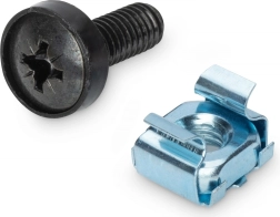 Set de montaj M6 pentru rack 10" și 19", 50 bucăți, negru – DIGITUS