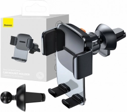 Baseus Easy Control Clamp suport telefon auto pentru grila de ventilație (negru)