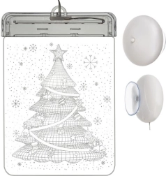 Vitraj LED 3D – brad de Crăciun – Brad