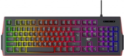 Tastatură de gaming tip membrană HAVIT cu iluminare RGB
