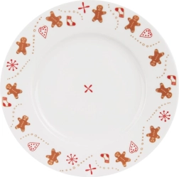 Farfurie de desert din porțelan cu motiv de Crăciun Orion, 20 cm
