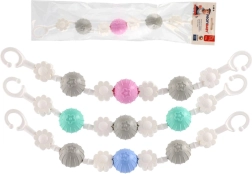 Jucărie suspendată pentru cărucior cu flori și biluțe