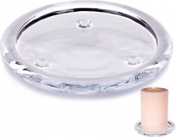 Suport din sticlă pentru lumânări 10 cm