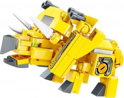 qman dinozaur cu coarne – set de construcție transformabil