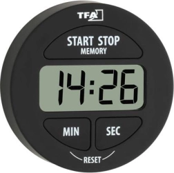 Cronometru digital de bucătărie și cronometru TFA – Neagră
