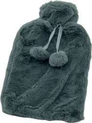 Termofor din pluș cu ciucurași 2 l – Mix