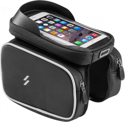 Geantă de cadru pentru bicicletă MalTrack, rezistentă la apă, cu suport pentru telefon