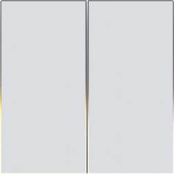 Întrerupător tactil Zigbee pentru lumină AVATTO Dual TUYA, alb