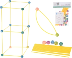 Set de construcție creativă – Tuburi pentru construcția corturilor și structurilor, 75 piese