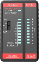 Tester cabluri Habotest RJ45/RJ11 Compact