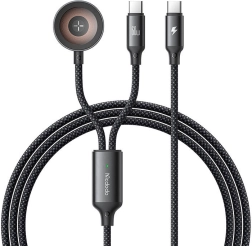 Mcdodo 2în1 USB-C cablu și încărcător pentru Apple Watch, 60W, 1,2m