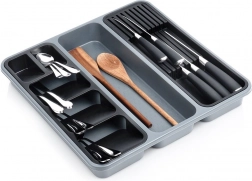 Organizator gri pentru tacâmuri de sertar 40 × 40 cm