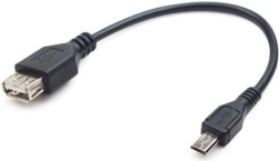 Cablu USB 2.0 OTG USB AF la Micro USB BM 15 cm