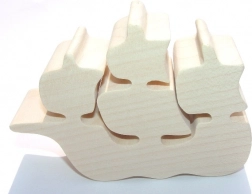 Fauna bărcuță din lemn natural