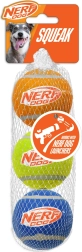 Mingi de tenis chițăitoare Nerf Dog pentru câini, 3 buc.