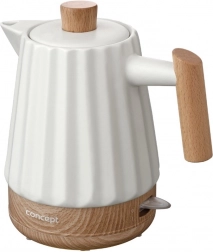 fierbător electric ceramic 1,5 l alb