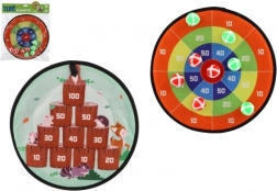 Țintă dublă față cu scai și mingi 34 cm