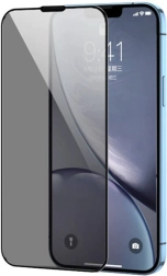 Sticlă temperată cu ramă neagră pentru iPhone 15