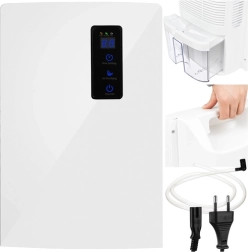 Purificator și dezumidificator de aer 2‑în‑1 cu lampă UV și TiO2, furtun pentru evacuarea apei