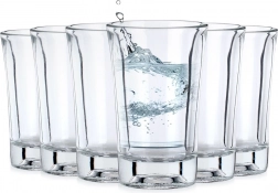 Pahare shot din sticlă 40 ml, set 6 bucăți